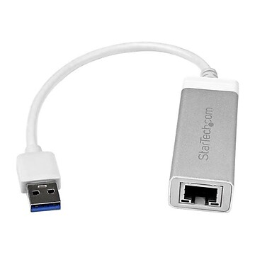 StarTech USB31000SA Silver USB 3.0 to Gigabit Network Adapter for PC