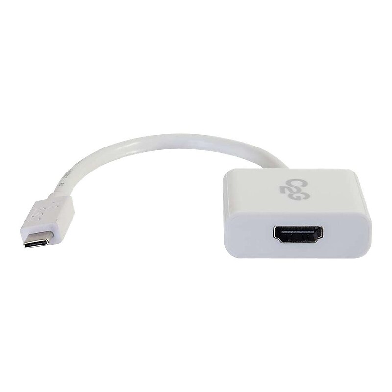 C2G ® 29475 USB-C to HDMI Audio/Video Adapter, White image 1