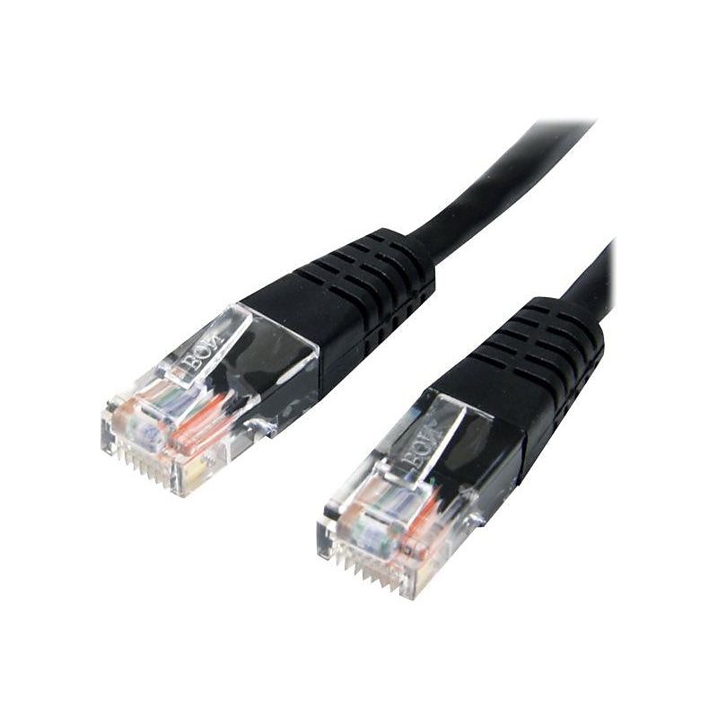 StarTech 10' Molded Cat5e UTP Patch Cable, Black image 1
