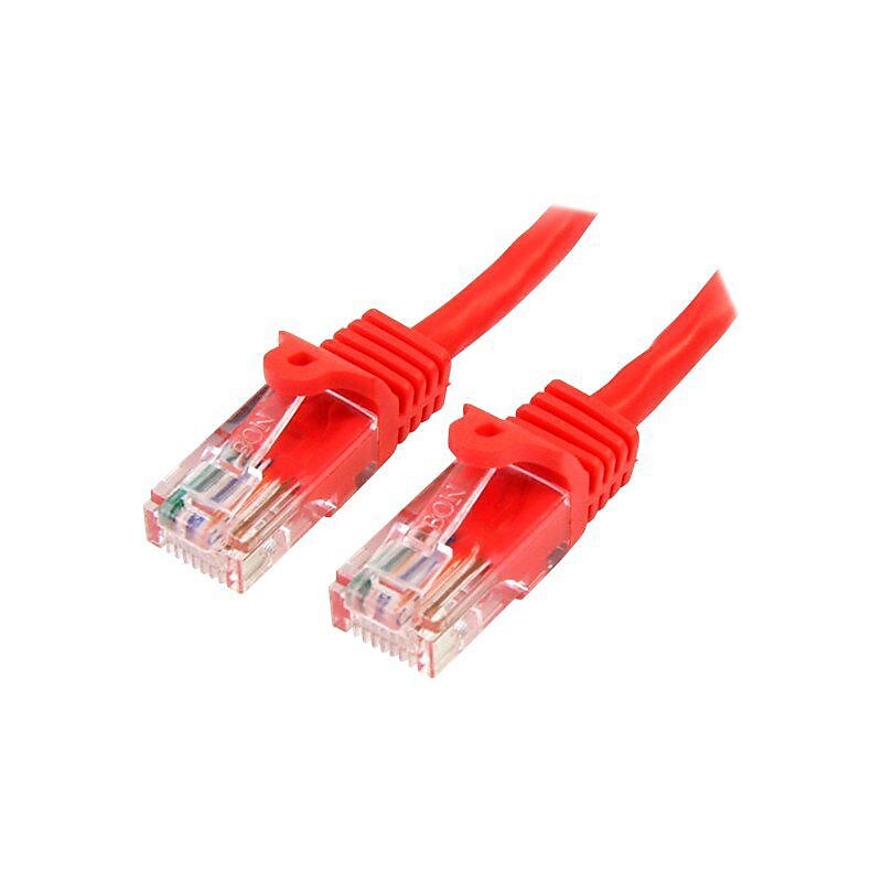 StarTech 30' Snagless Cat5e UTP Patch Cable, Red image 1
