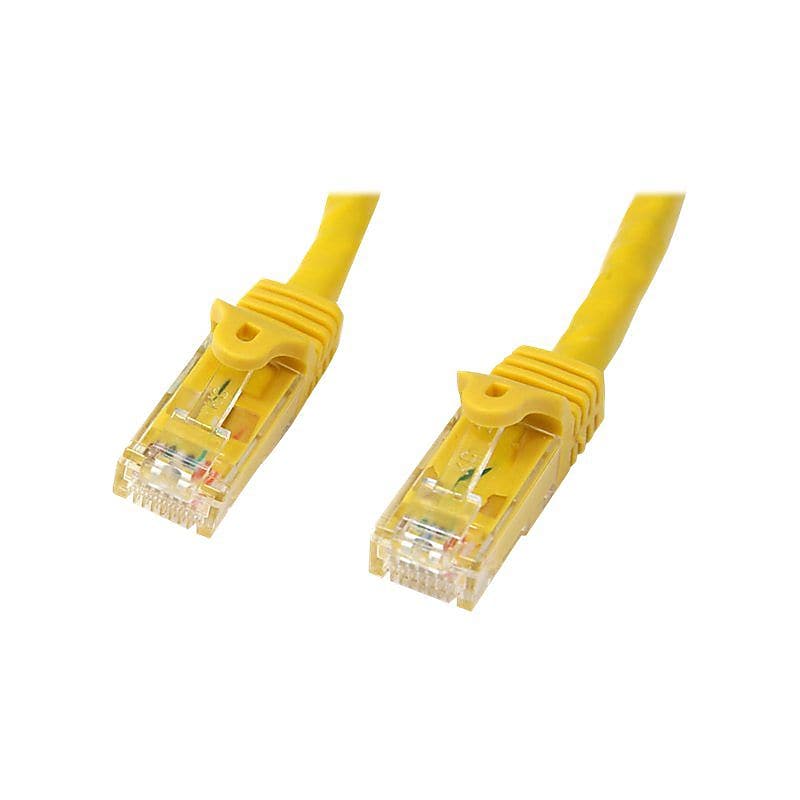 StarTech 15' Snagless Cat6 UTP Patch Cable, Yellow (N6PATCH15YL) image 1