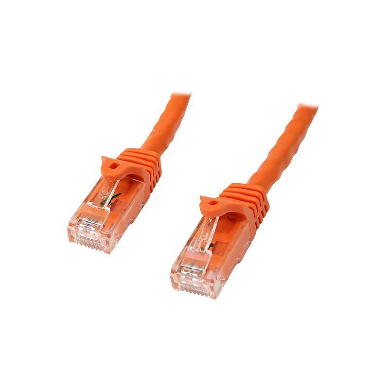 StarTech 50' Snagless Cat6 UTP Patch Cable, Orange image 1