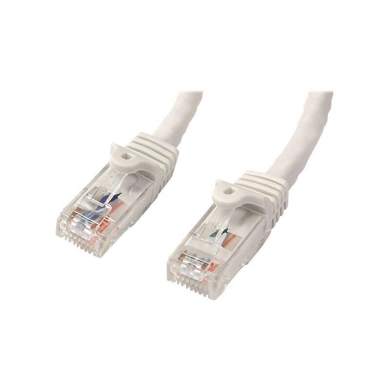 StarTech 50' Snagless Cat6 UTP Patch Cable, White image 1