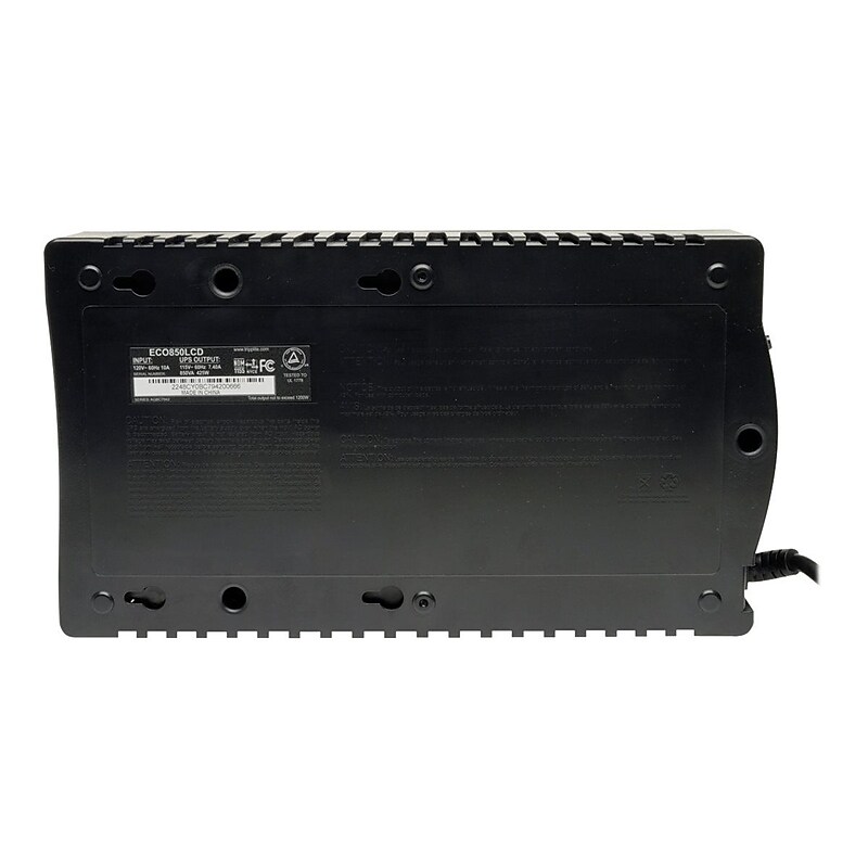 Tripp Lite ECO Series 850VA 425W Energy-Saving Standby Desktop/Wall UPS (ECO850LCD) image 1