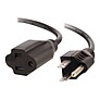 C2G 6ft 18 AWG Outlet Saver Power Extension Cord (NEMA 5-15P to NEMA 5-15R) Power Extension Cable 6 Ft