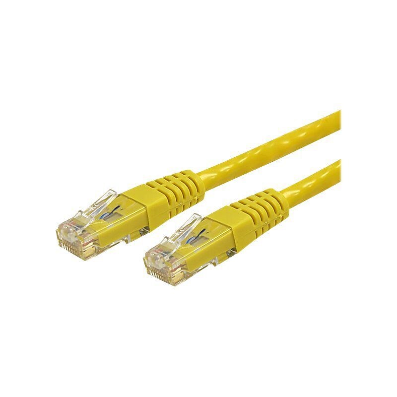 StarTech Cat 6 UTP Molded Patch Cable, Yellow, 35' image 1