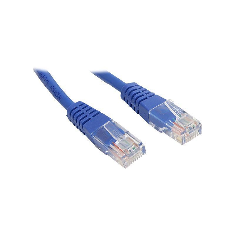 StarTech Cat 5e UTP Molded Patch Cable, Blue, 12' image 1