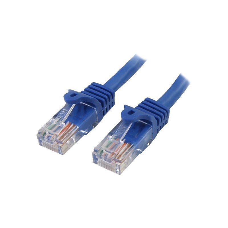 StarTech Cat 5e UTP Snagless Patch Cable, Blue, 2' image 1