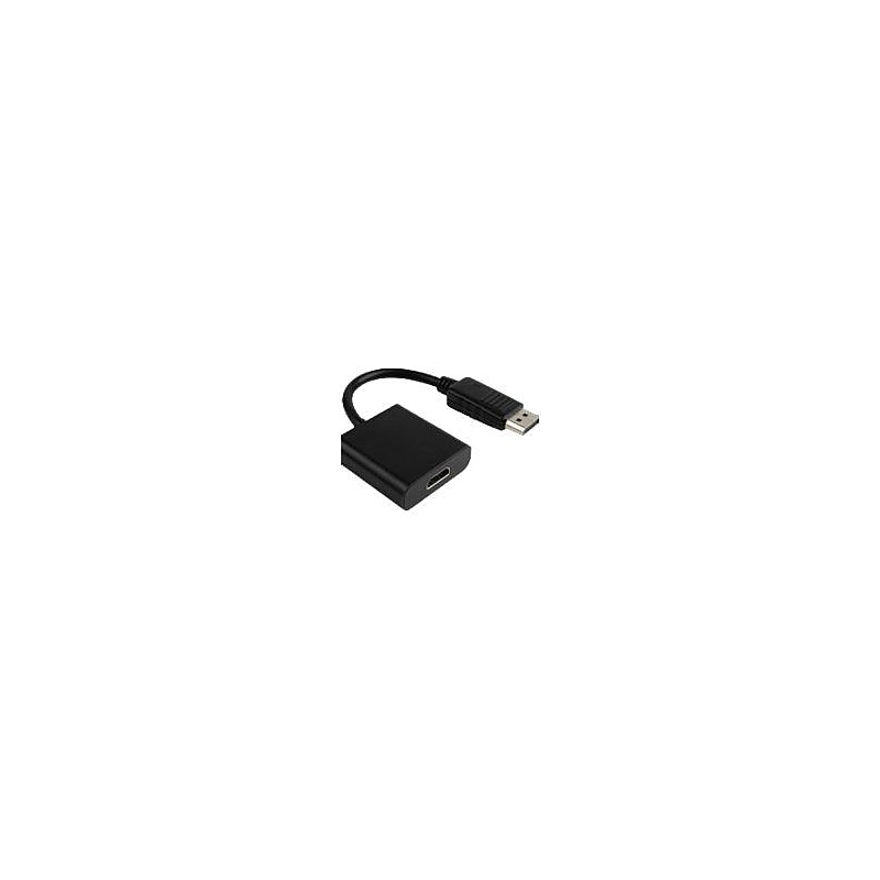 4XEM 4XDPHDMI 0.67' DisplayPort/HDMI Audio/Video Cable, Black image 1