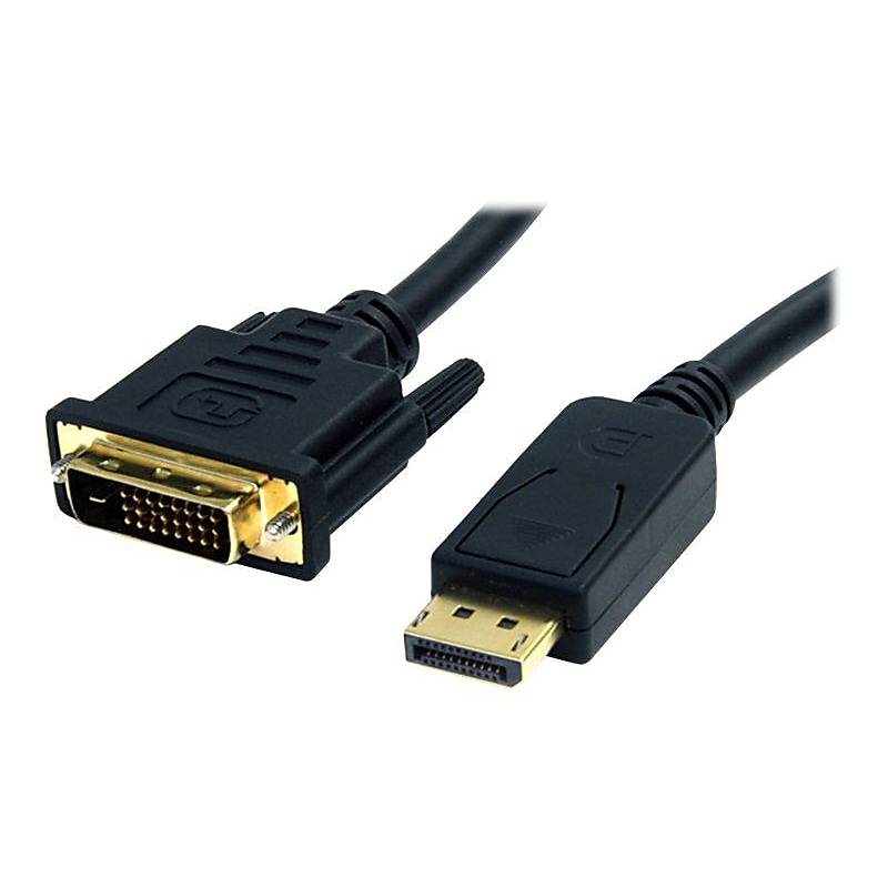 4XEM™ 6' DisplayPort to DVI-D Dual Link Male/Male Video Cable, Black image 1