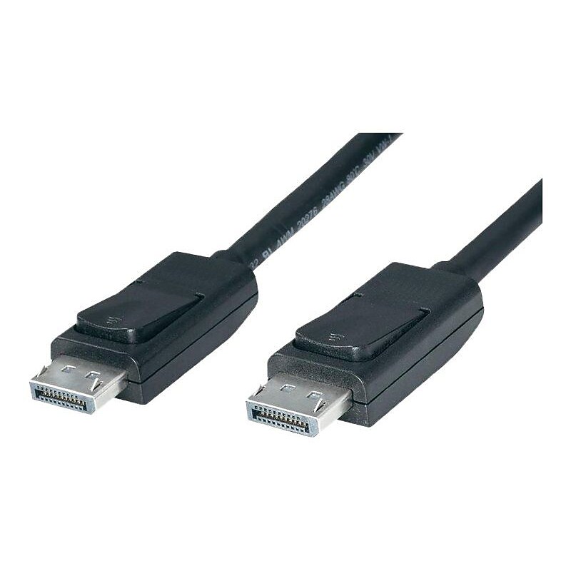 4XEM 4XDPDPCBL 6' DisplayPort Male to Male Cable, Black image 1