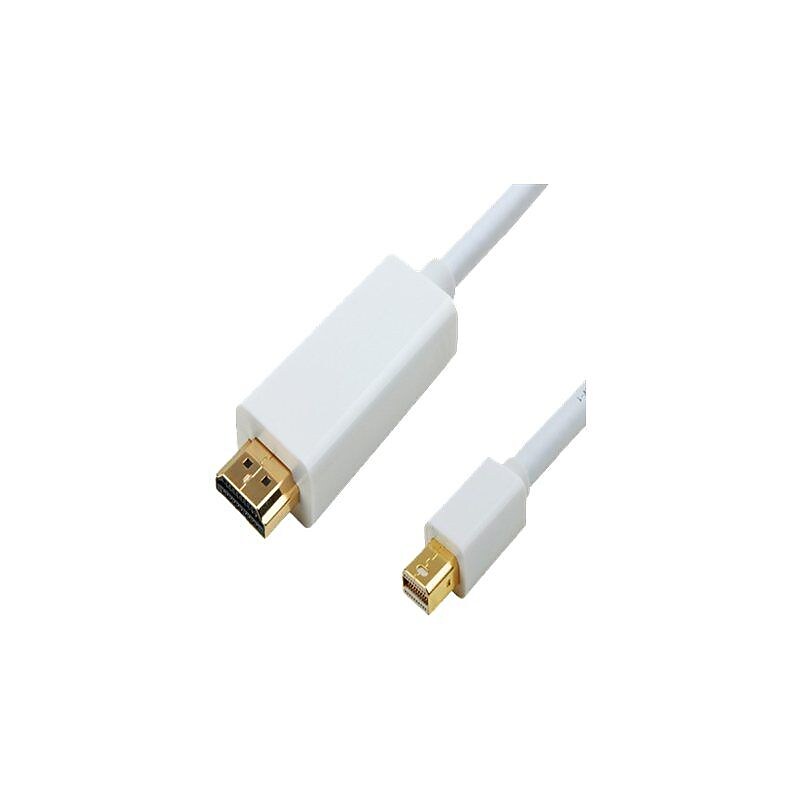 4XEM 4XMDPHDMI15 15' Mini DisplayPort Male to HDMI Cable, Black image 1