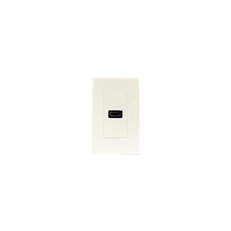 4XEM™ 1 Port/Outlet Female HDMI Wall Plate, White (4XWALLHDMI1) image 1