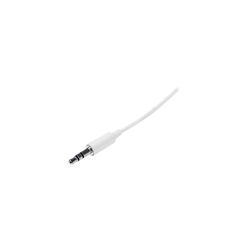 StarTech 3.3' Stereo Audio Cable, White (MU1MMMSWH) image 1