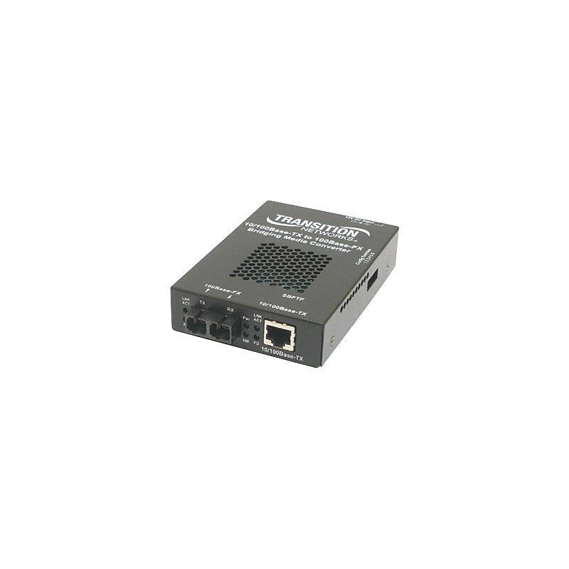 Transition Networks® SBFTF1013-105 2 Port RJ45 to SC Stand Alone Fast Ethernet Media/Rate Converter image 1