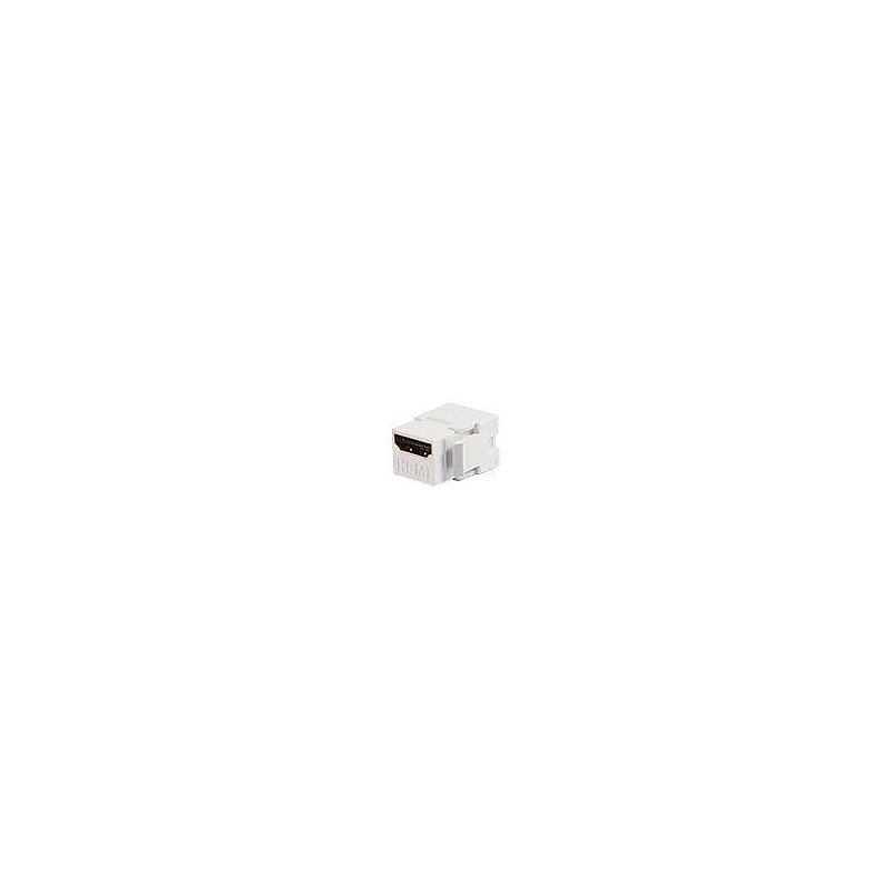 C2G ® Snap-In HDMI Keystone Insert Module, White (3345) image 1