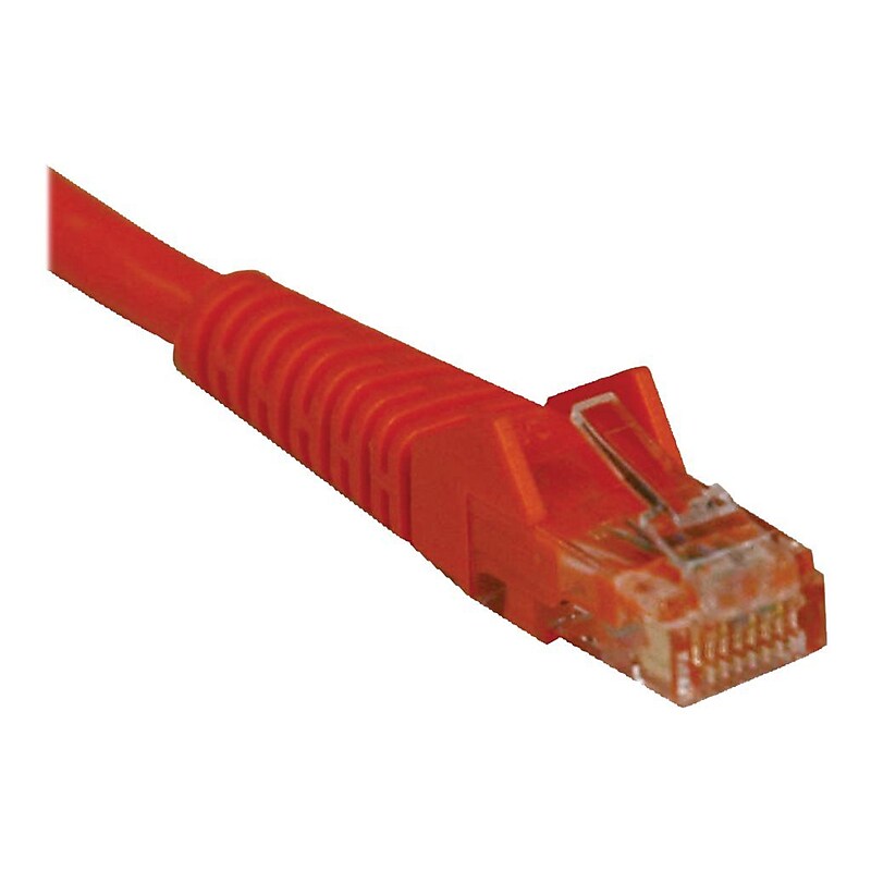 Tripp Lite 3ft Cat5e / Cat5 Snagless Molded Patch Cable RJ45 M/M Orange 3' image 1