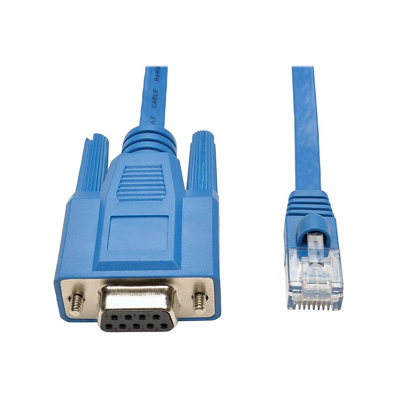 Tripp Lite 6 ft RJ45 to DB9F Cisco Serial Console Port Rollover Cable image 1
