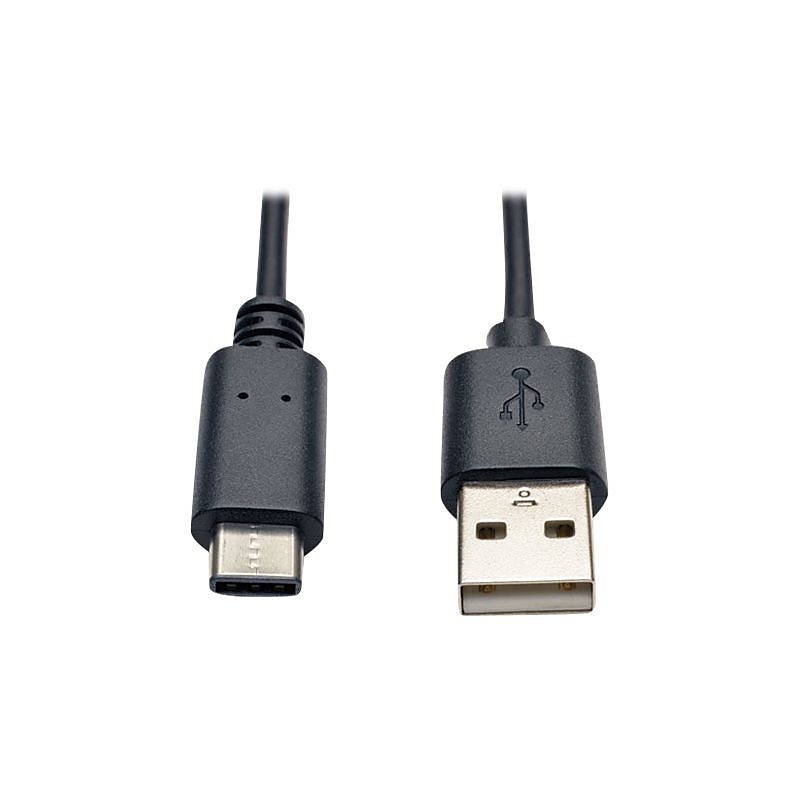 Tripp Lite 3' Type-A USB/Type-C USB Male/Male Hi-Speed Cable, Black (U038-003) image 1
