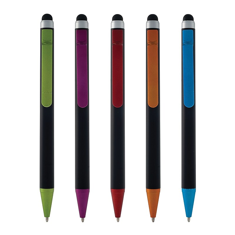 Monteverde One Touch Ballpoint Pen with Top Stylus, Assorted Colors, 12 pack (MV36150) image 1