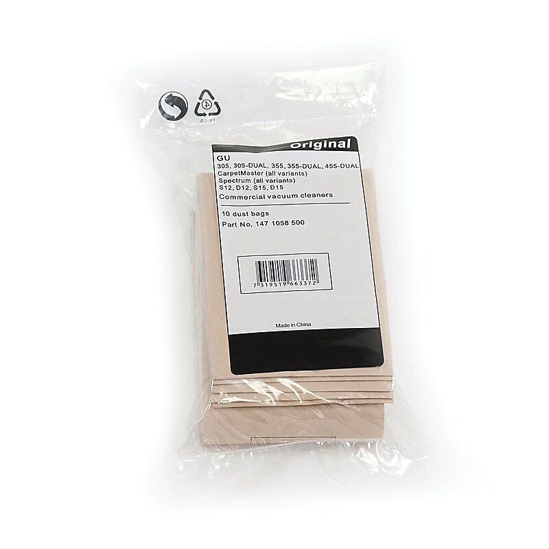 Nilfisk Vacuum Bags Brown, 10/Pack (107413584) image 1
