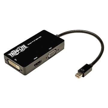 Tripp Lite 6in Mini DisplayPort to VGA/DVI/HDMI Adapter Converter