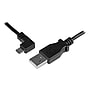 StarTech 1m 3 ft Left Angle Micro-USB Charge-and-Sync Cable M/M, USB 2.0 A to Micro-USB - 28/24 AWG~#|#~m003138931_sc7
