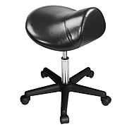 Master Massage Ergonomic Saddle Stool; Sleek Black (91557)
