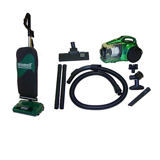 Bissell Big Green Commercial Bagged Upright & Little Hercules Bundle