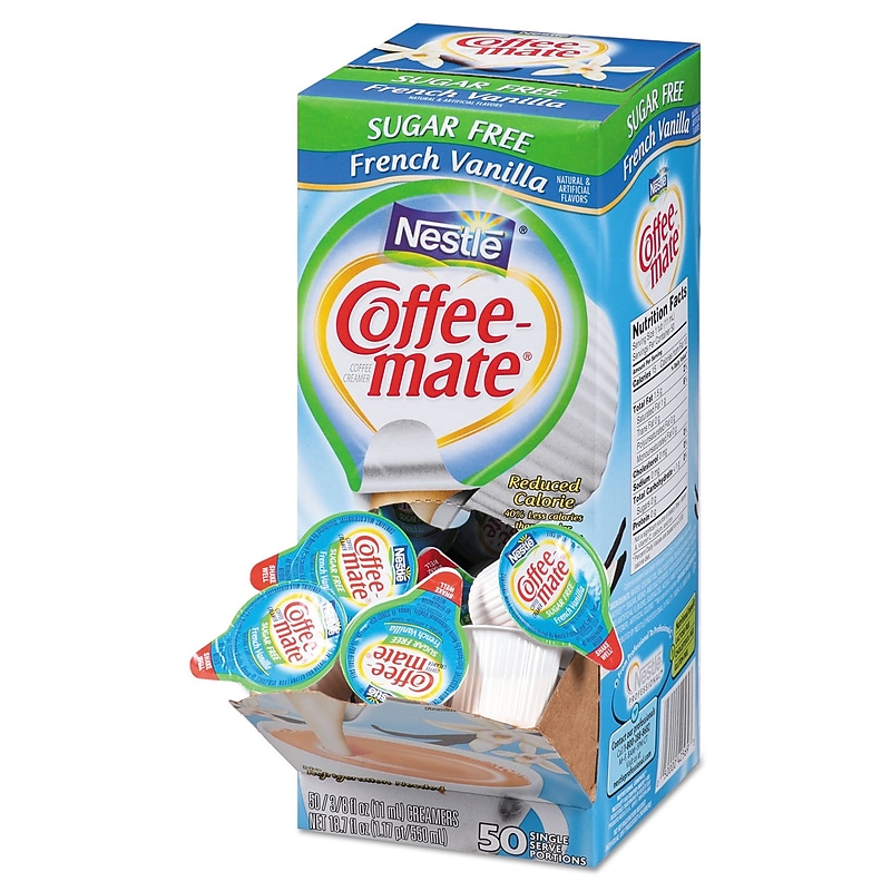 Coffee-mate® SF FRENCH VANILLA CREAMER, .375OZ, 50/BOX image 1