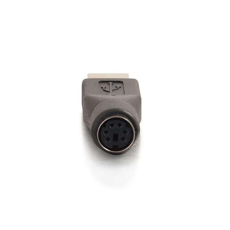 C2G® USB Male to PS2 Female Adapter, Black image 1
