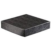 Bags & Bows® 6 x 6" Swirl Hi-Wall Gift Box Lid, Black, 50/Pack