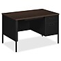 HON Metro Classic Series 48"W Right Pedestal Desk, Mocha/Black (HONP3251RMOP)~#|#~m003170235_sc7
