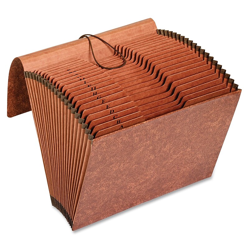 Pendaflex Recycled Heavy Duty Accordian File, Elastic Closure, Letter Size, Brown (R117ALHD) image 1