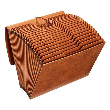 Staples Letha-Tone Accordion File, A-Z Index, Legal Size, Kraft