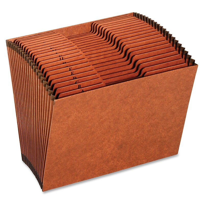 Pendaflex Accordion File, Alphabetical Index, 21 Pocket, Letter, Brown, Each (R217AHD) image 1