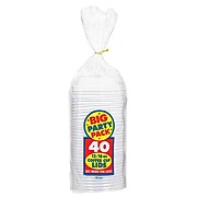 Amscan Big Party Pack Plastic Lids, 3.5''W, 5/Pack, 40 Per Pack (350054.08)