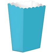 Amscan Paper Popcorn Boxes; 5.25''H x 2.5''W, Caribbean Blue, 12/Pack, 5 Per Pack (370221.54)