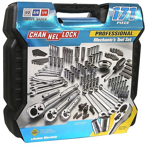 Channellock Professional Mechanic S Tool Set 171 Pieces 140 39053 Staples
