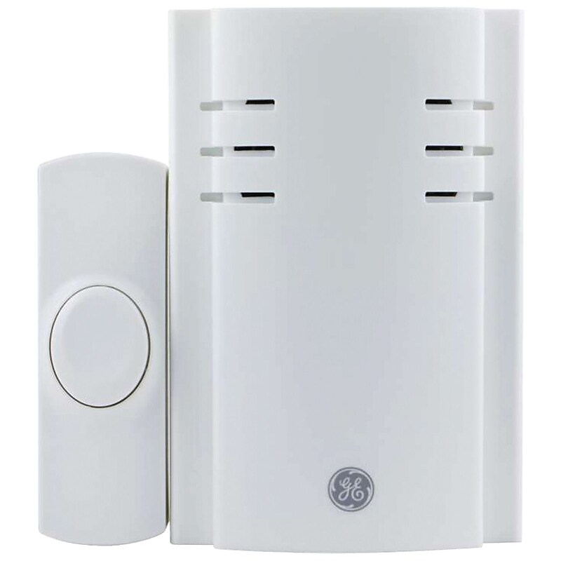 GE JAS19298 Push-Button Plug-in Door Chime with 2 Melodies image 1