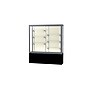 Ghent Challenger 60"W x 66"H x 16"D Floor Case, Plaque Back, Satin Natural Fin, Blk Laminate Base~#|#~m003187513_sc7