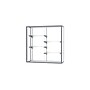 Ghent Champion 48"W x 48"H x 16"D Wall Case, White Back w/ Satin Finish~#|#~m003187562_sc7