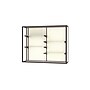 Ghent Champion 60"W x 48"H x 16"D Wall Case, Plaque Back w/ Dk. Bronze Finish~#|#~m003187563_sc7