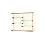 Ghent Champion 60"W x 48"H x 16"D Wall Case, Plaque Back, Champagne Finish~#|#~m003187564_sc7