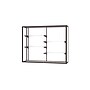 Ghent Champion 60"W x 48"H x 16"D Wall Case, White Back w/ Dk. Bronze Finish~#|#~m003187566_sc7