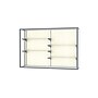 Ghent Champion 72"W x 48"H x 16"D Wall Case, Plaque Back w/ Satin Finish~#|#~m003187571_sc7