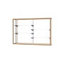Ghent Champion 72"W x 48"H x 16"D Wall Case, White Back, Champagne Finish~#|#~m003187573_sc7