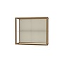 Ghent Champion 36"W x 30"H x 14"D Wall Case, Plaque Back, Champagne Finish~#|#~m003187579_sc7