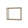 Ghent Champion 36"W x 30"H x 14"D Wall Case, White Back, Champagne Finish~#|#~m003187582_sc7