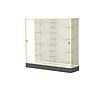 Ghent Colossus 72"W x 66"H x 20"D Floor Case, Plaque Back, Champagne Finish~#|#~m003187591_sc7
